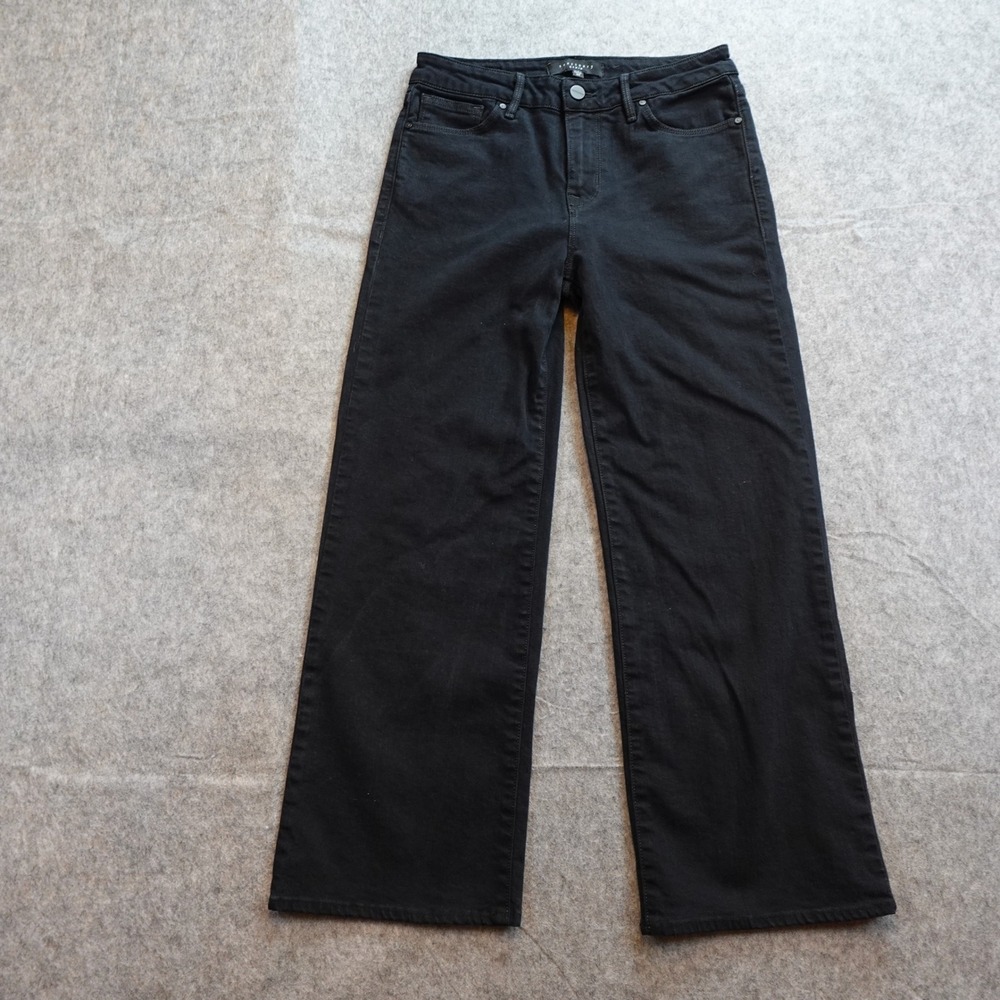 Sanctuary Jeans Womens 26 Black Robbie Denim‎ Straight Leg